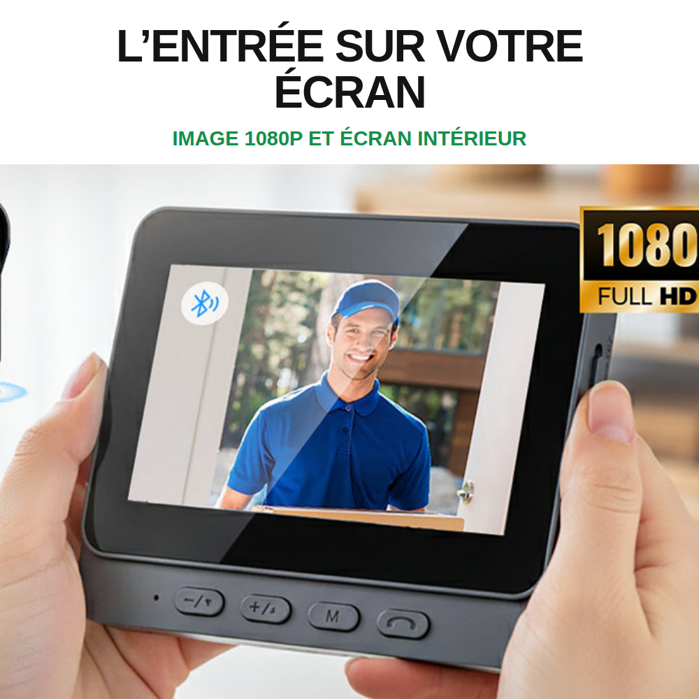 PorteVue — écran intérieur 1080p